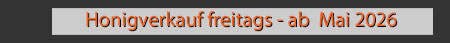 Honigverkauf